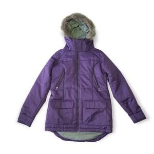 Foursquare womens Snowboarding Jacket fur trim hood medium